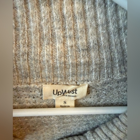 Upwest Rib-Knit Collared Pullover Sweater - Picture 3 of 3